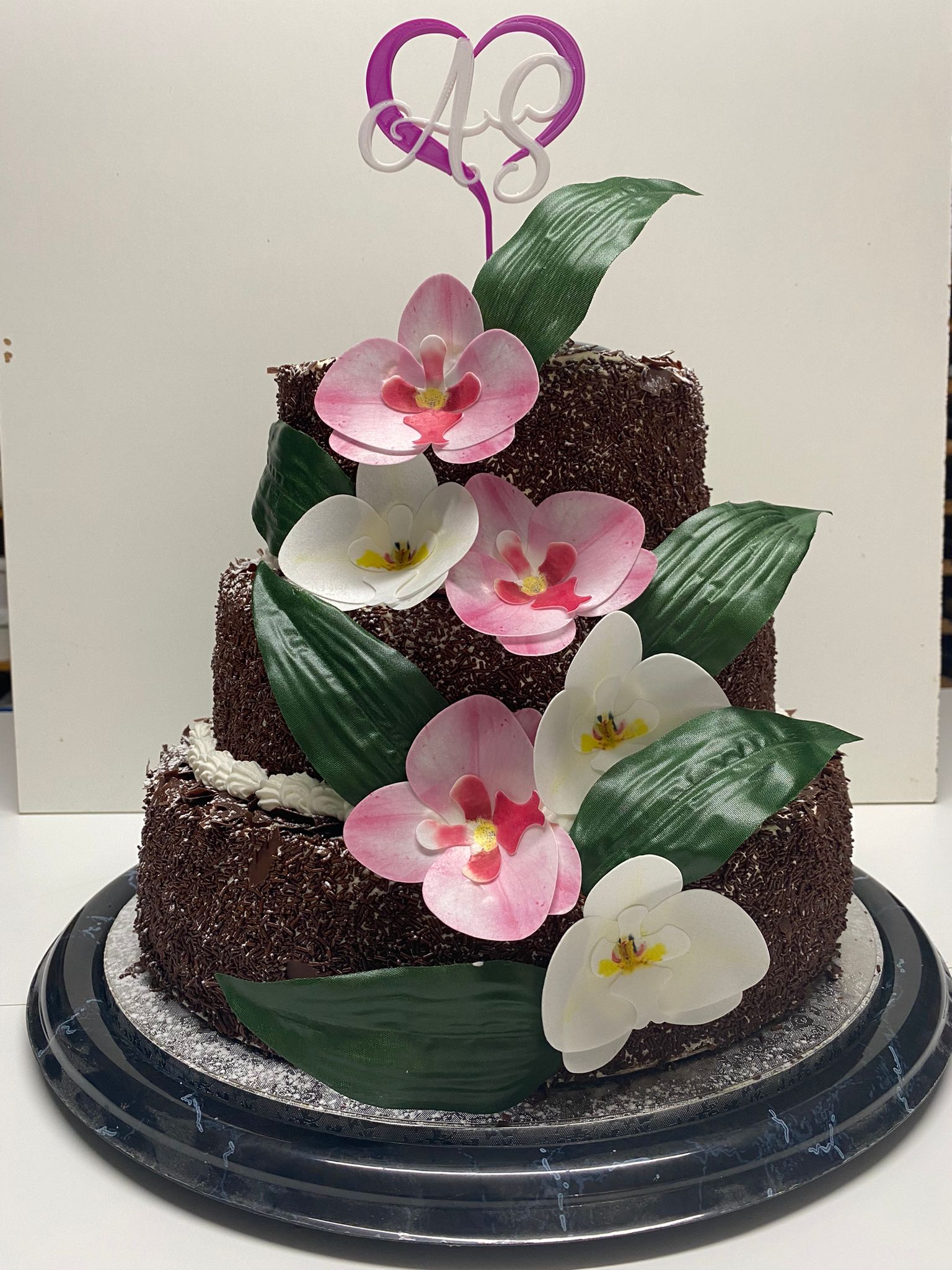 Forêt noire en gâteau de mariage