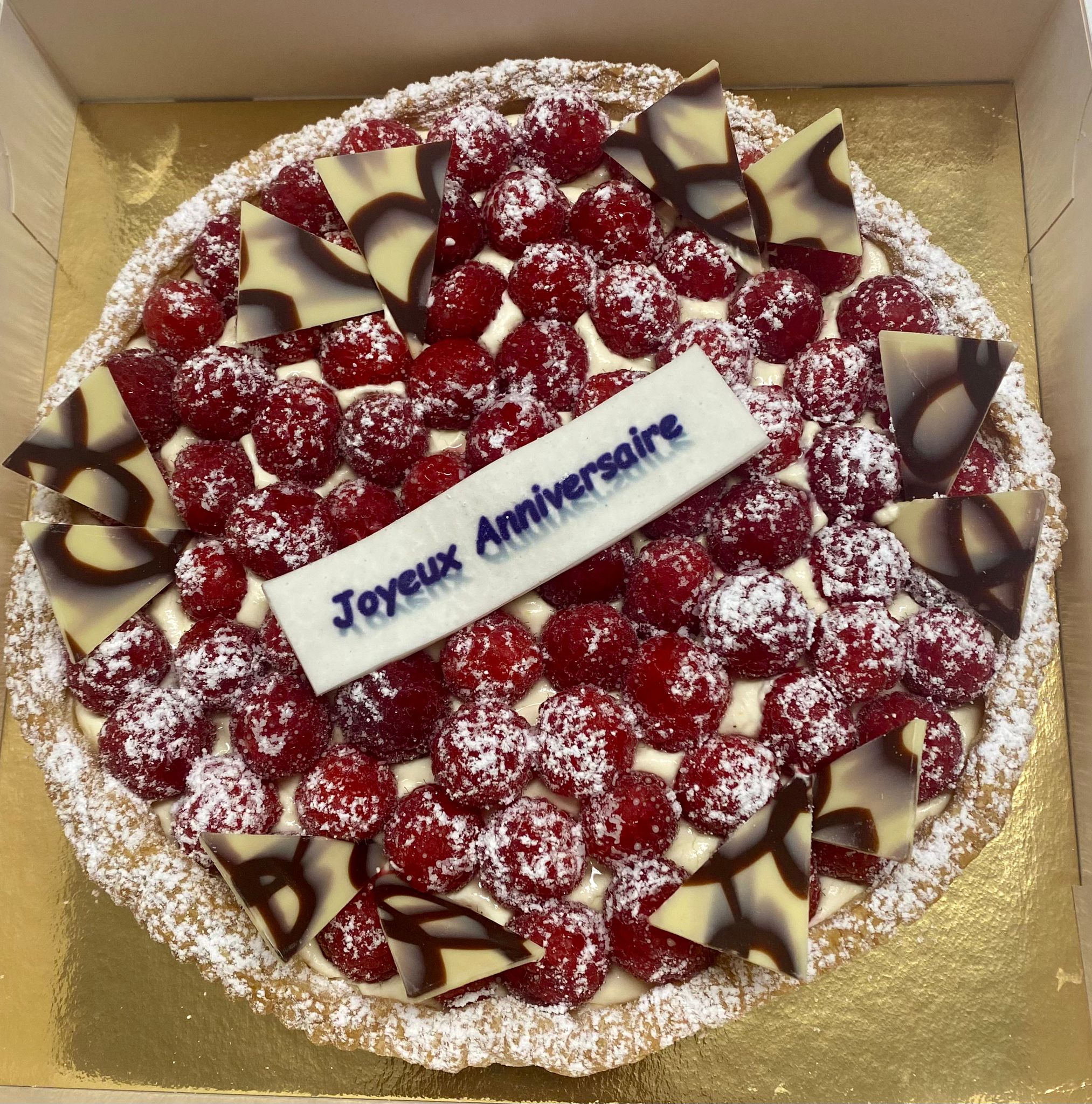 Tarte aux framboises