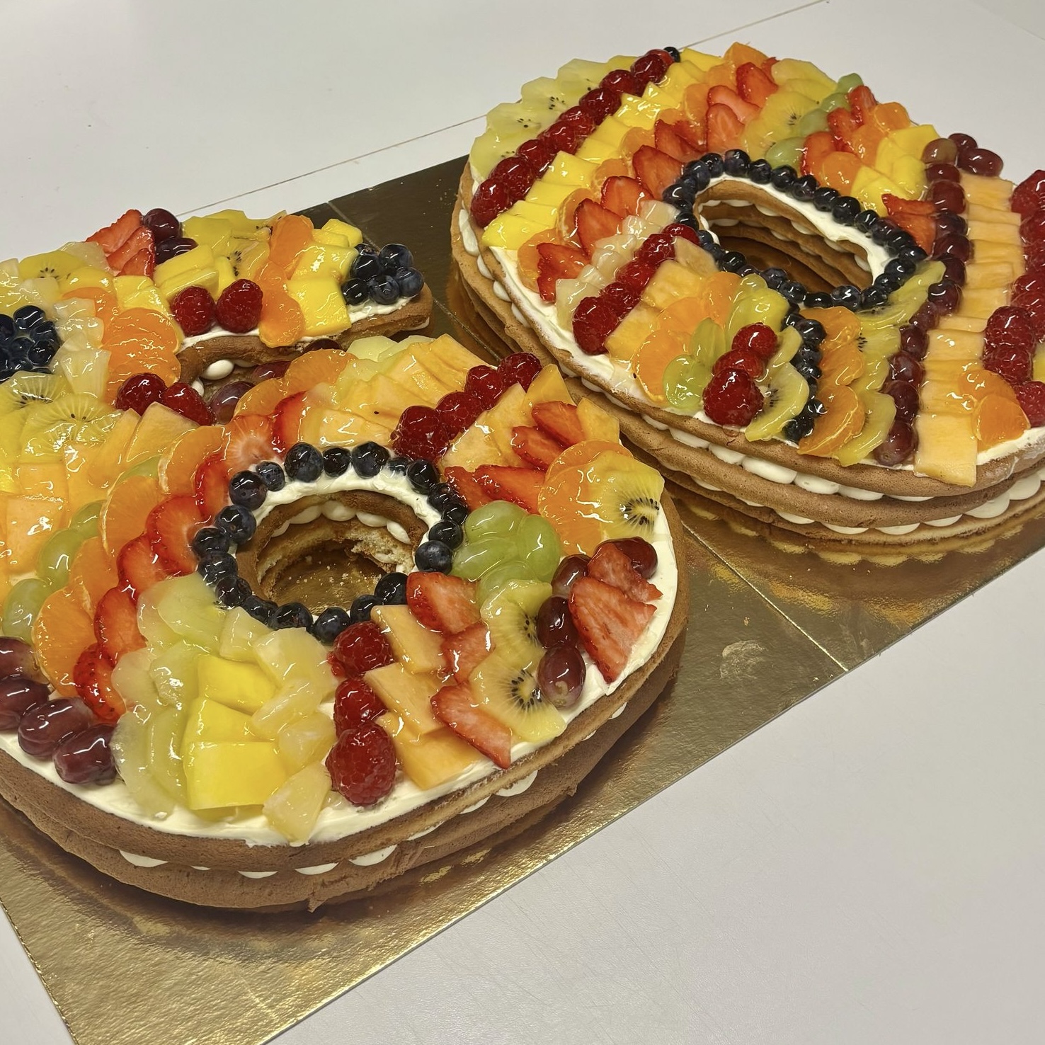 Pavé aux fruits frais Number cake